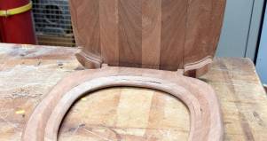 Copri water in legno artigianale personalizzato 